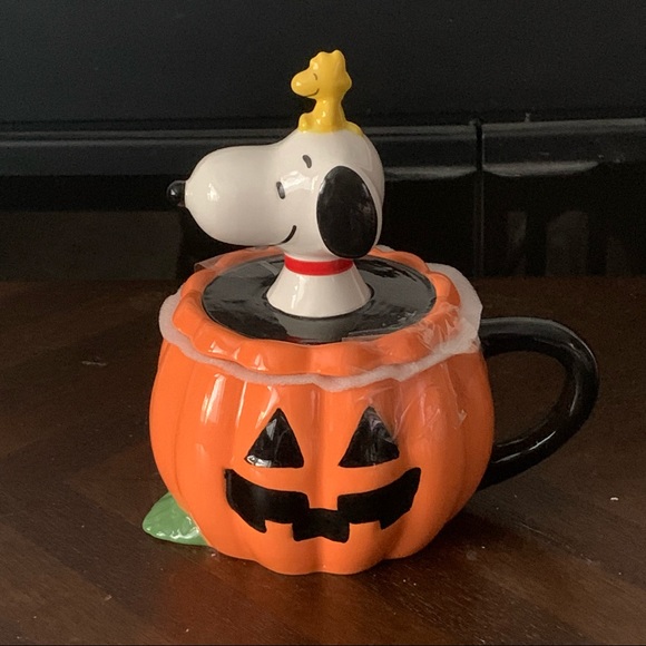 Peanuts Dining Peanuts Snoopy Halloween Jackolantern Topper Mug